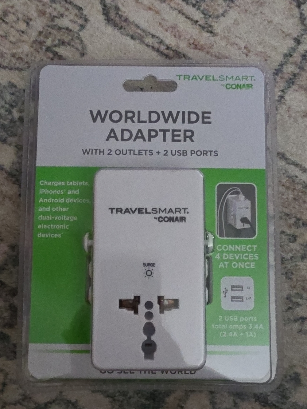 New Worldwide Adapter - White